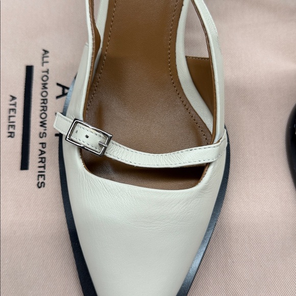 ATP Atelier Mira Linen Nappa Heels in Linen - Picture 7 of 12